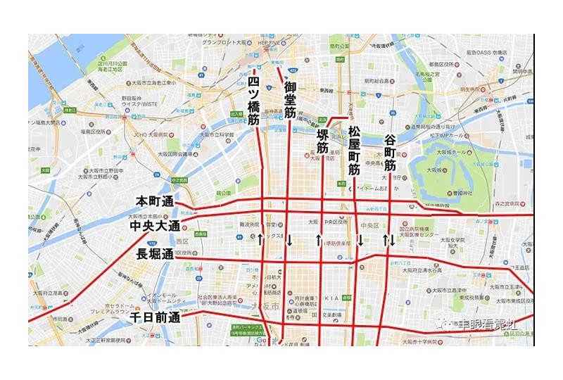 什麼通什麼筋，一次搞懂大阪的主要道路